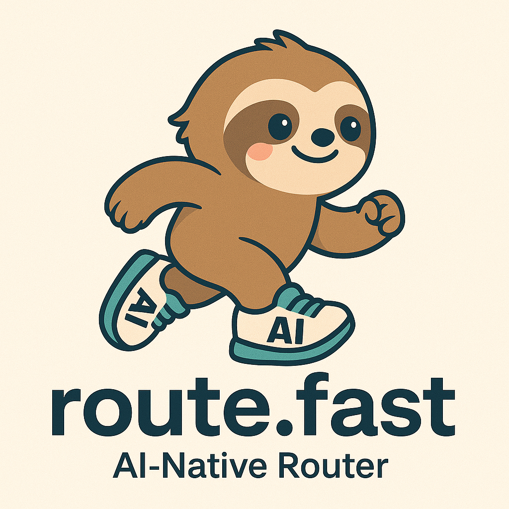 route.fast mascot logo